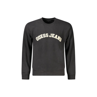 Guess Jeans Felpa Maniche Lunghe Uomo Nera Logo Felpe Nero - foto prodotto