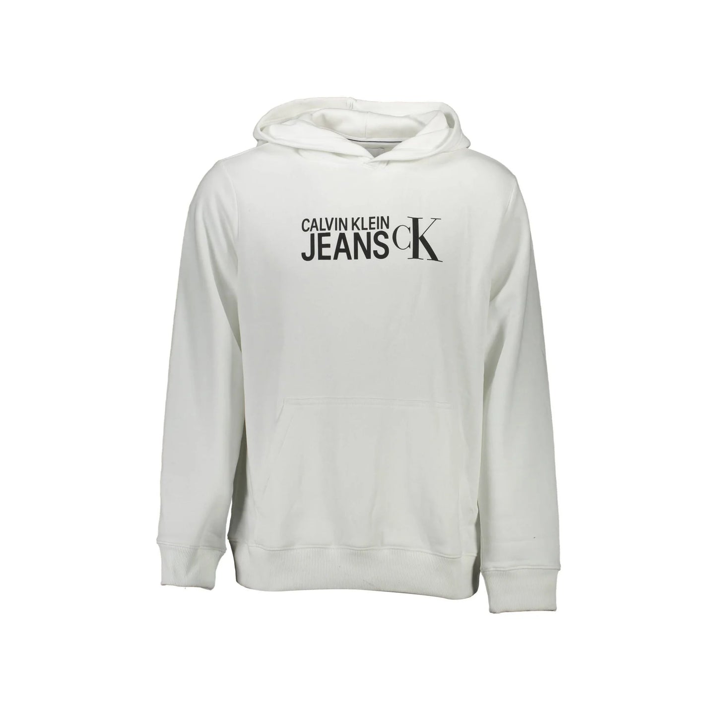 Calvin Klein Felpa Maniche Lunghe Uomo Bianca Stampa Logo Felpe Bianco - foto prodotto