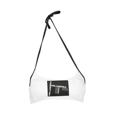 Karl Lagerfeld Kostium kąpielowy dla kobiet Biały Z nadrukiem logo