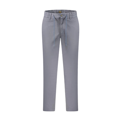 Boss Pantaloni Uomo Blu Tapered Fit Logo - foto prodotto