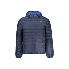 Accademia Militare Jacke Herren Blau mit Kapuze 100 g Logo Stickerei