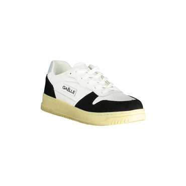 GAELLE PARIS Scarpe Sneakers Uomo Bianche con Dettagli a Contrasto e Logo bianco - vista 2