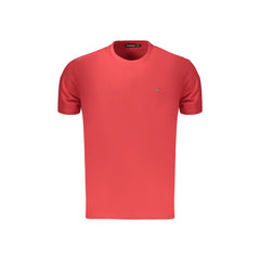 Napapijri T-Shirt Maniche Corte Uomo Rossa Ricamo
