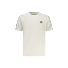 Converse T-Shirt Maniche Corte Uomo Bianca Ricamo