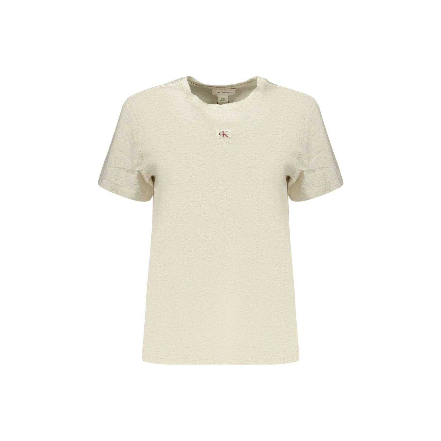 CALVIN KLEIN T-SHIRT MANICHE CORTE DONNA GRIGIO