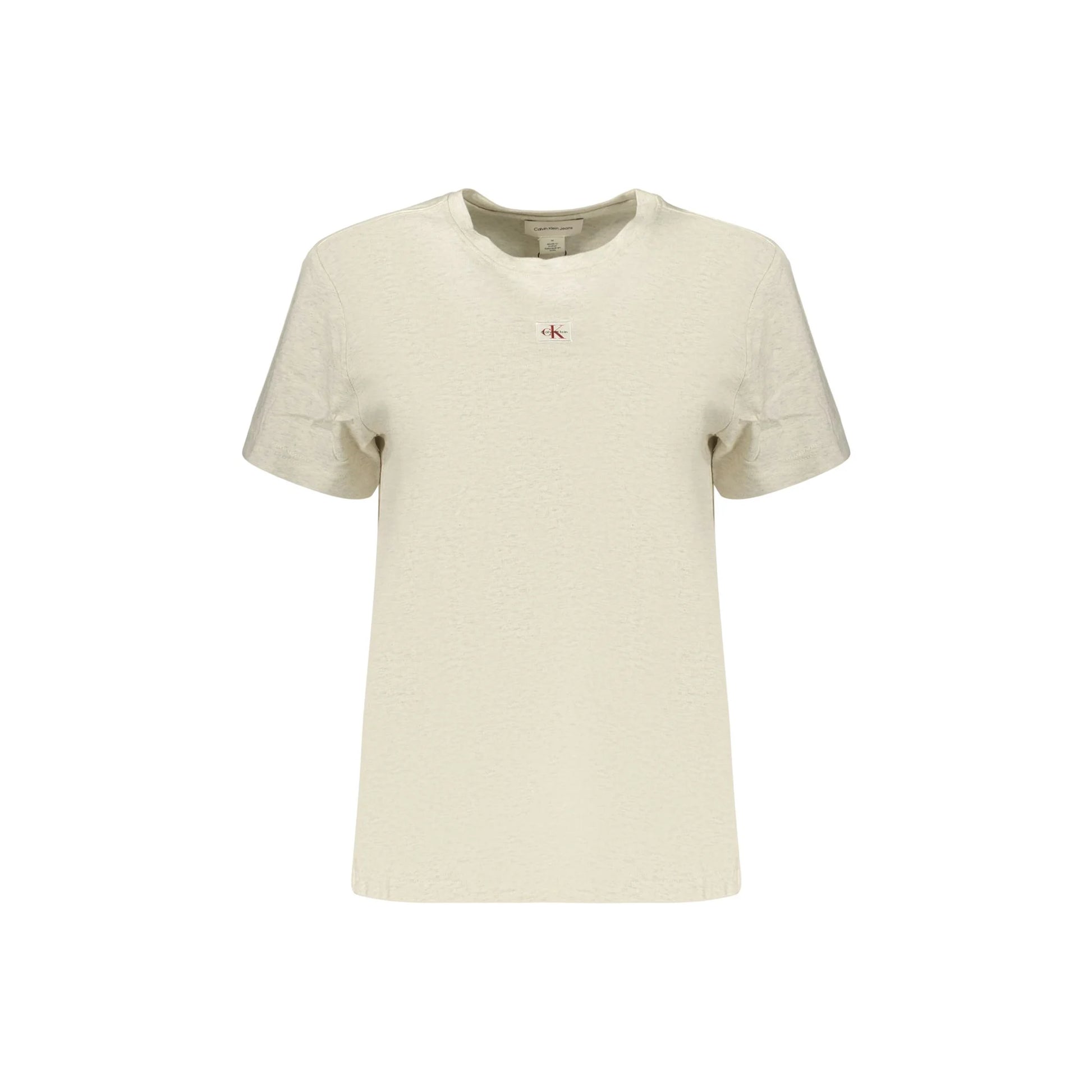 CALVIN KLEIN T-SHIRT MANICHE CORTE DONNA GRIGIO