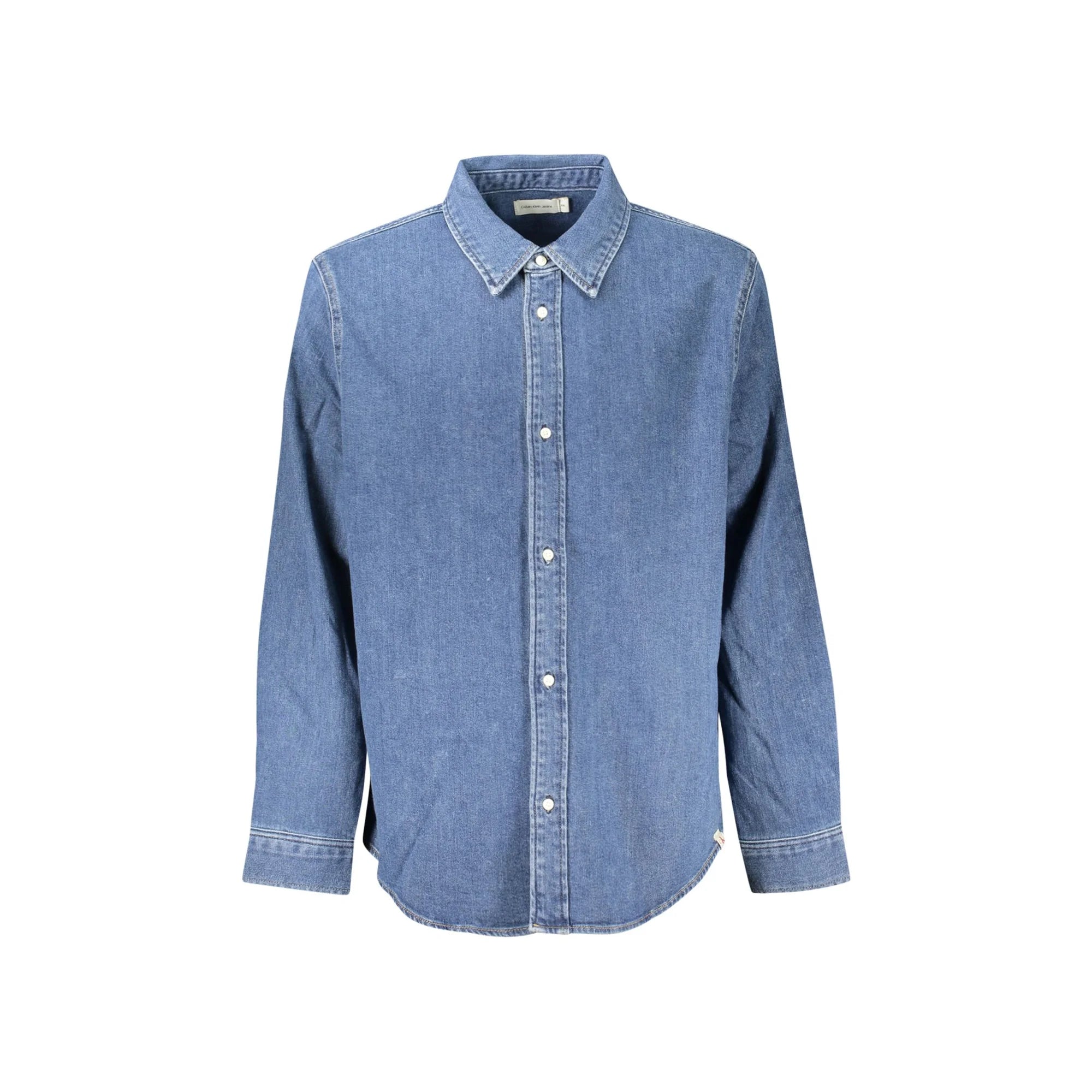 CALVIN KLEIN CAMICIA MANICHE LUNGHE UOMO BLU