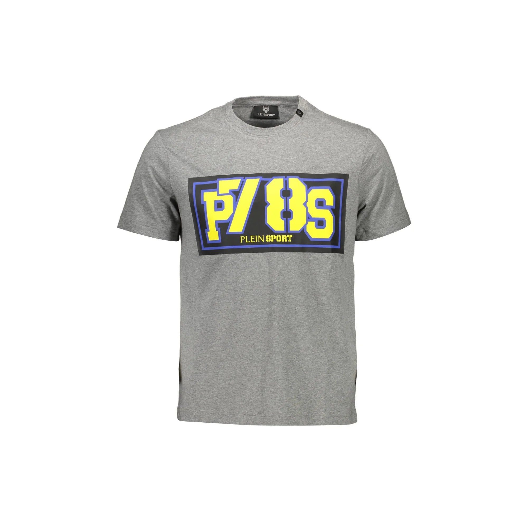PLEIN SPORT T-SHIRT MANICHE CORTE UOMO GRIGIO