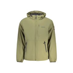 Napapijri Giubbotto Maniche Lunghe Uomo Verde Stampa Logo