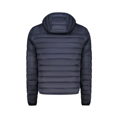 Cavalli Class Giubbotto Uomo Blu con Cappuccio Removibile e Logo Giubbotti e Giacche - vista 2