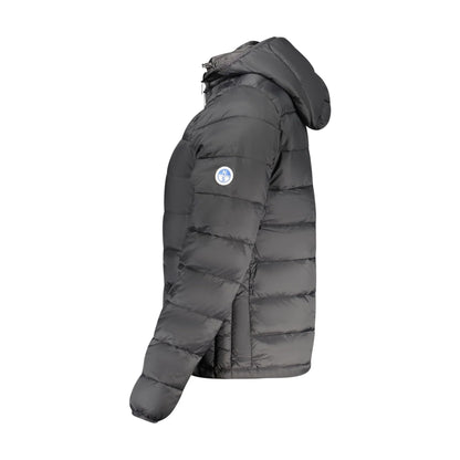North Sails Giubbotto Donna Nero con Cappuccio Water Resistant Logo Giubbotti e Giacche - vista 3