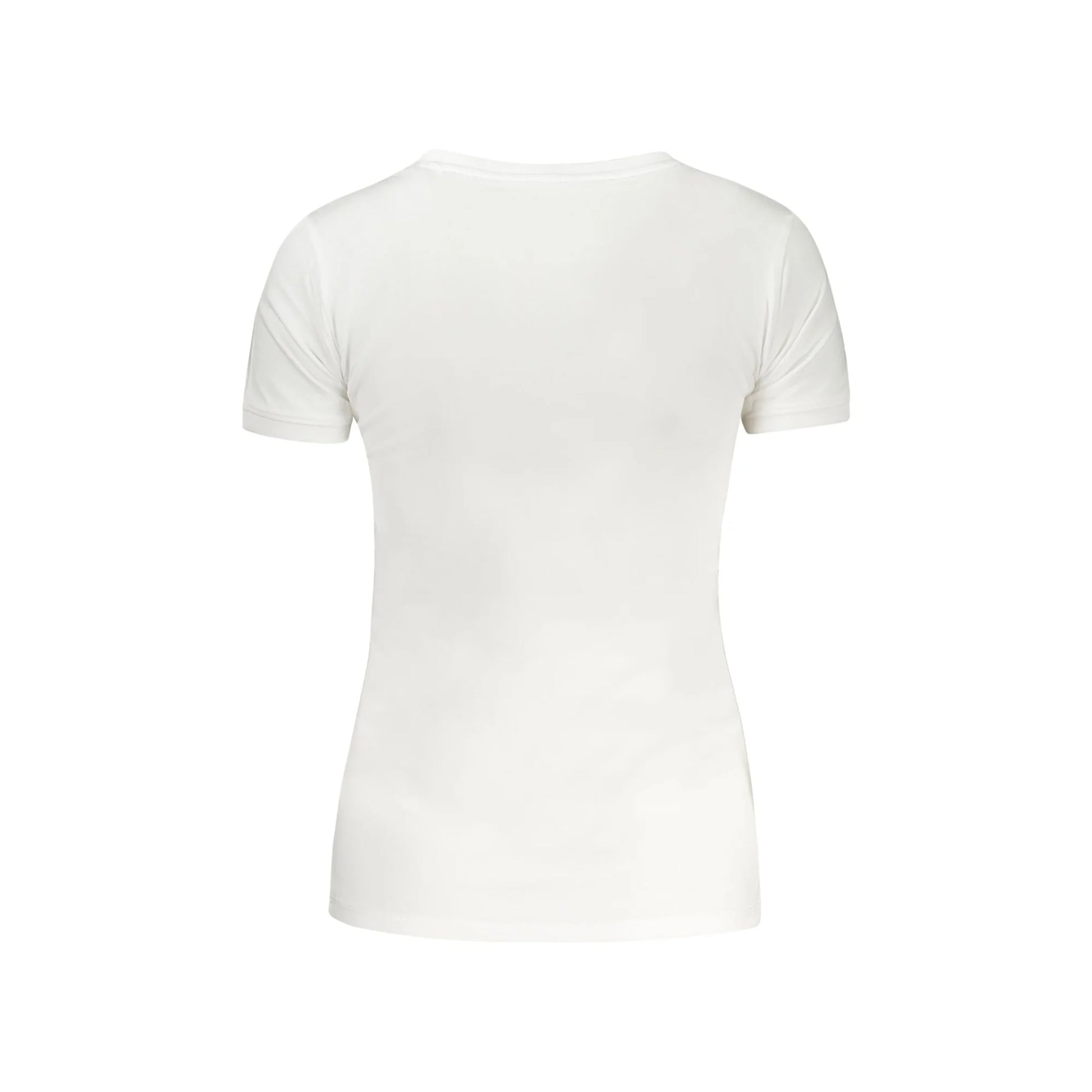 Guess Jeans T-Shirt Maniche Corte Donna Bianca Logo bianco - vista 2