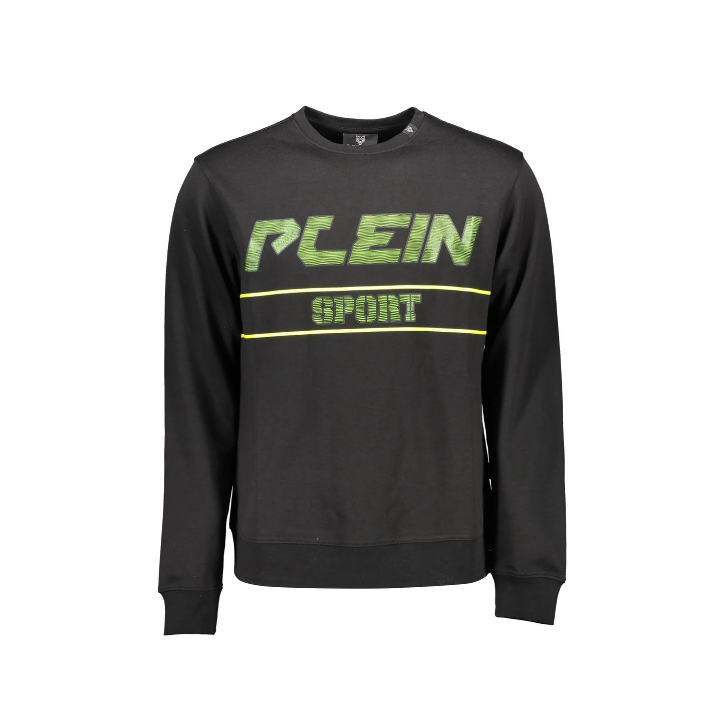 Plein Sport Felpa Maniche Lunghe Uomo Nera Stampa Logo Felpe Nero - foto prodotto