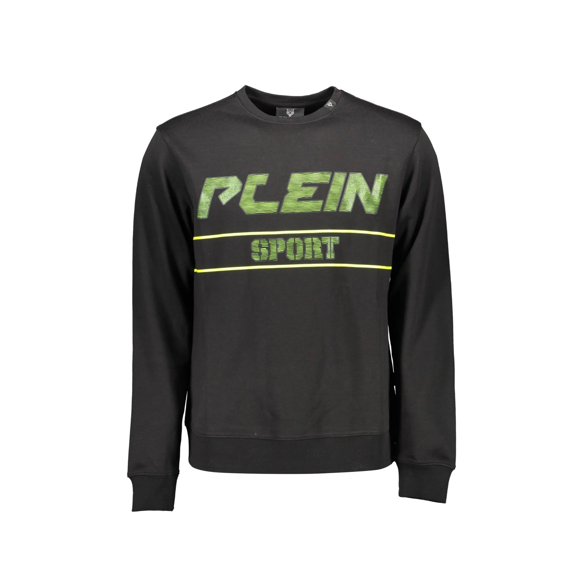 Plein Sport Felpa Maniche Lunghe Uomo Nera Stampa Logo Felpe Nero - foto prodotto