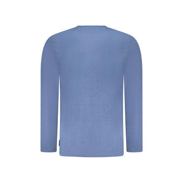 U.S. Grand T-Shirt Uomo Blu Maniche Lunghe Girocollo Stampa Logo - vista 2