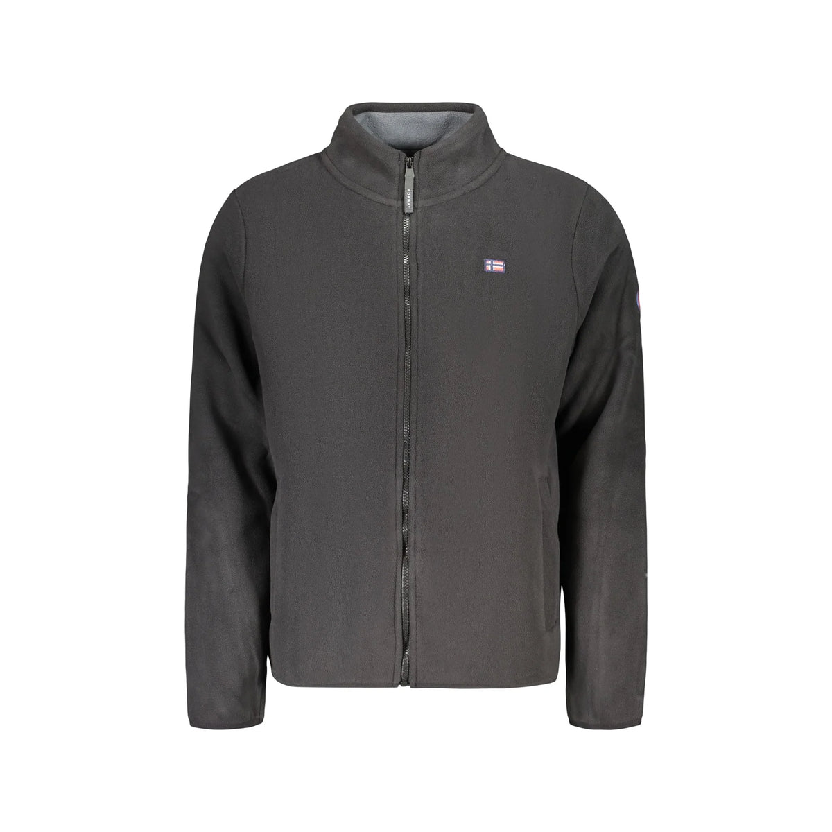 NORWAY 1963 FELPA CON ZIP UOMO NERO