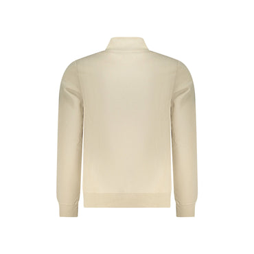 U.S. Grand Felpa Uomo Beige Mezza Zip Felpata Logo Felpe - vista 2