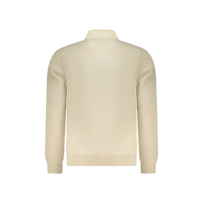 U.S. Grand Felpa Uomo Beige Mezza Zip Felpata Logo Felpe - vista 2