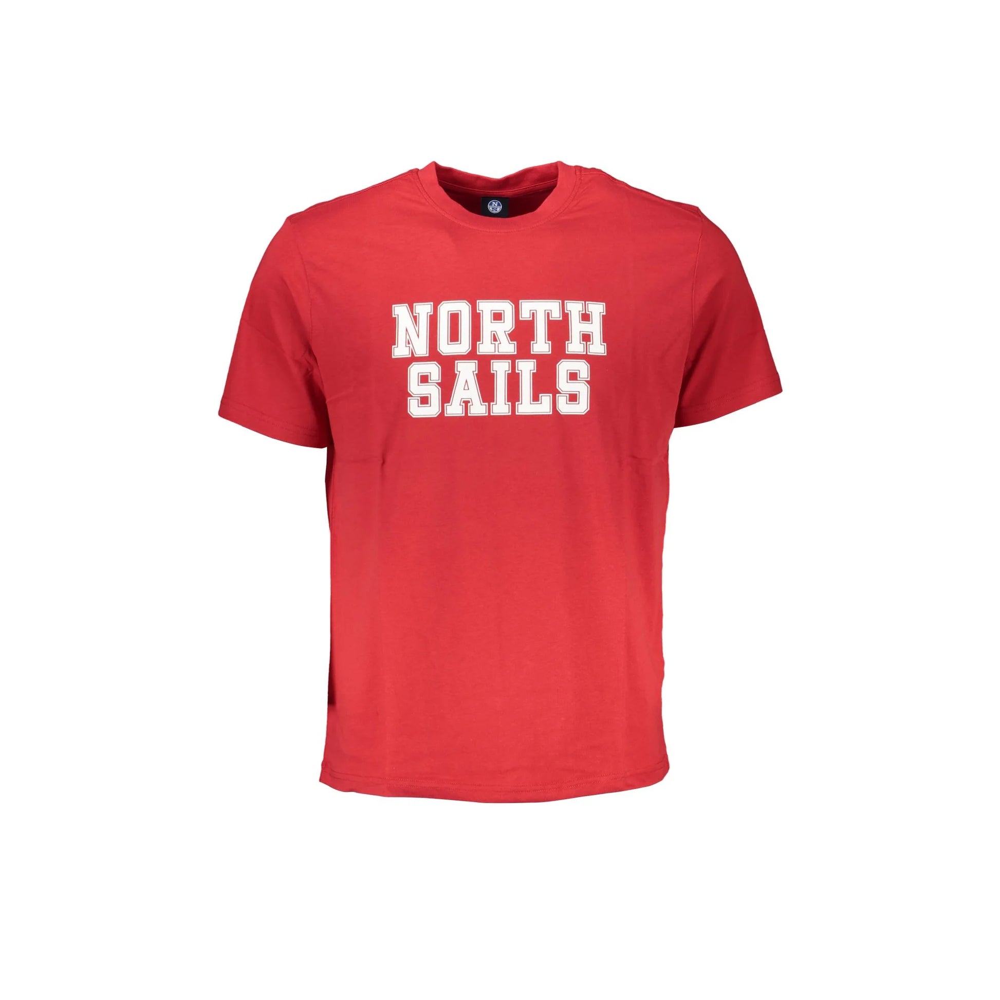 North Sails T-Shirt Maniche Corte Uomo Rossa Stampa Logo Rosso - foto prodotto
