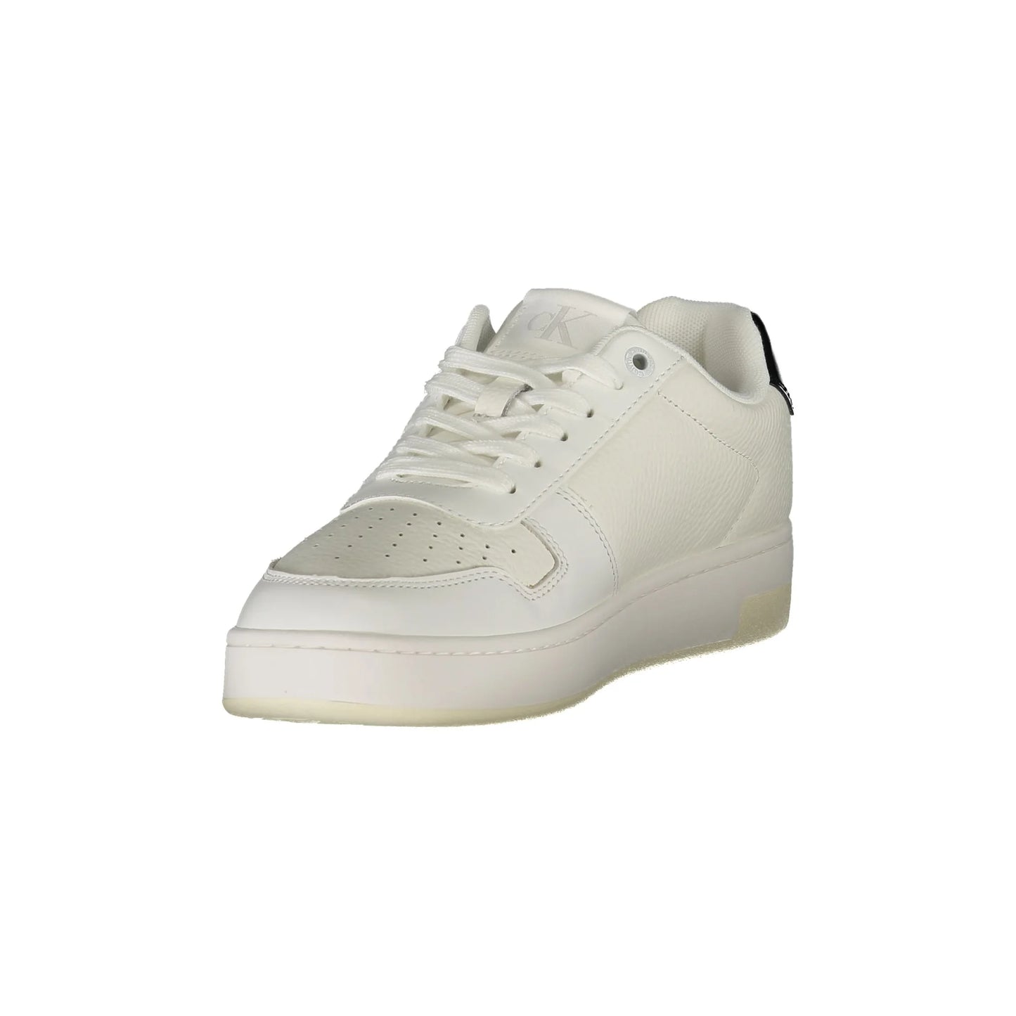 CALVIN KLEIN Calzatura Sportiva Donna Bianca con Dettagli Neri e Logo Sneakers nero - vista 3