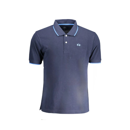 La Martina Polo Maniche Corte Uomo Blu Ricamo - foto prodotto