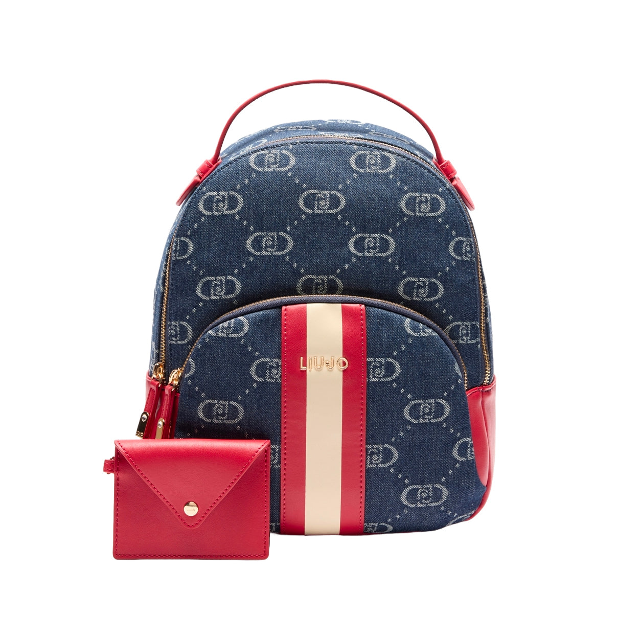 Zaino Donna LIU JO in Denim Jacquard Blu - foto prodotto