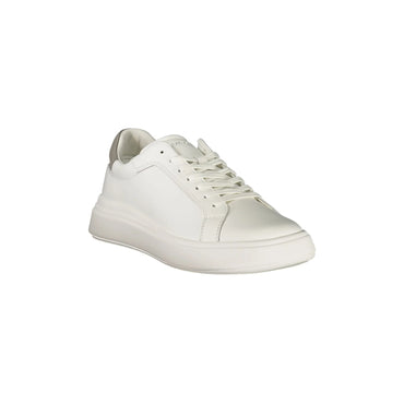 CALVIN KLEIN Scarpe Sneakers Uomo Bianche con Dettagli Grigi e Logo bianco - vista 2