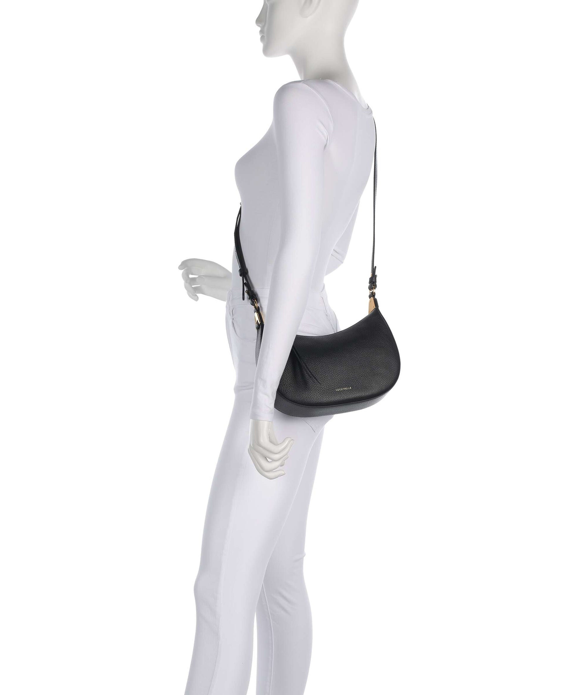 Coccinelle Borsa a Tracolla Pelle Donna Nera Chiusura con Zip Borse nero - vista 2