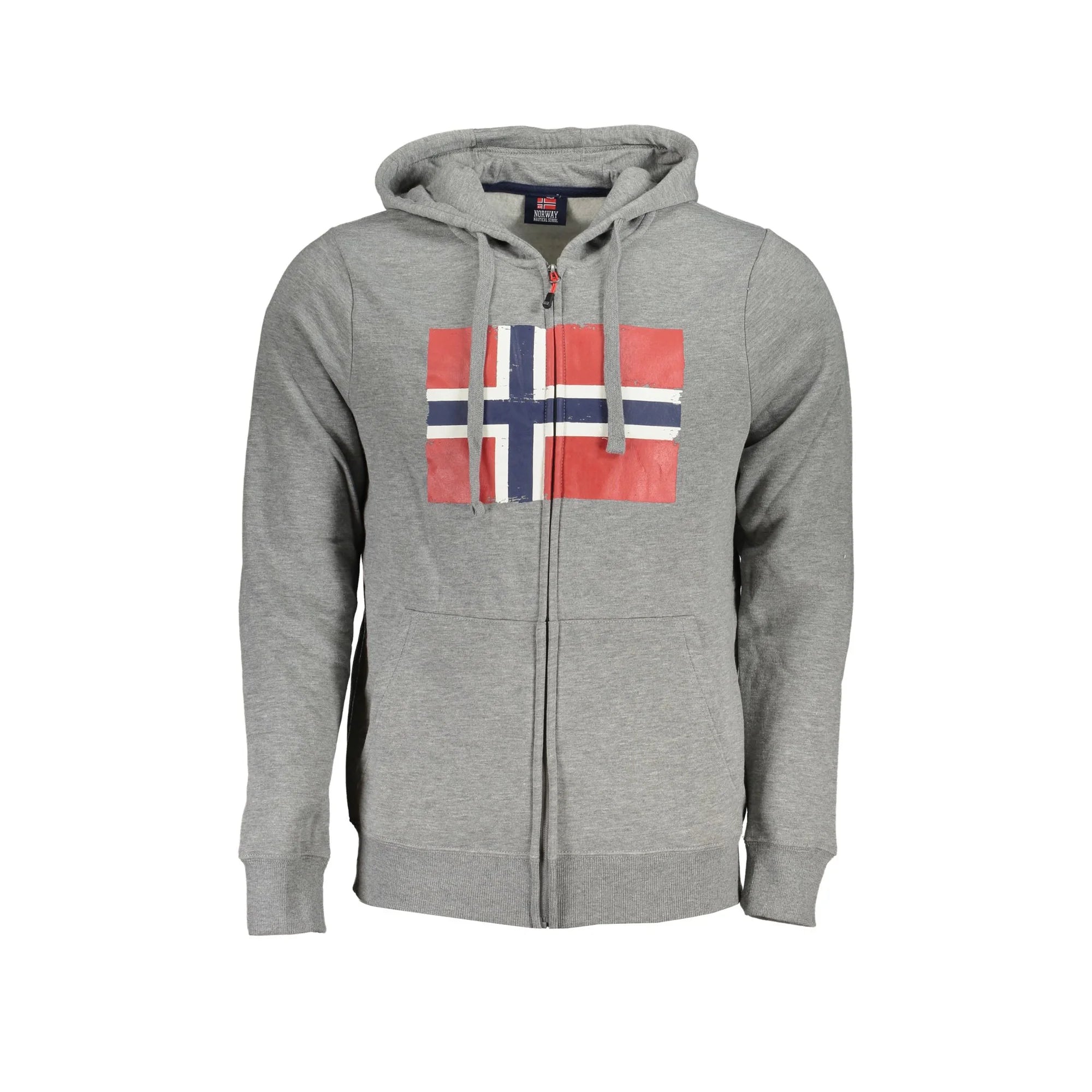NORWAY 1963 FELPA CON ZIP UOMO GRIGIO