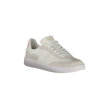 TOMMY HILFIGER Scarpe Sneakers Donna Bianche con Dettagli Rosa e Ricamo bianco - vista 2