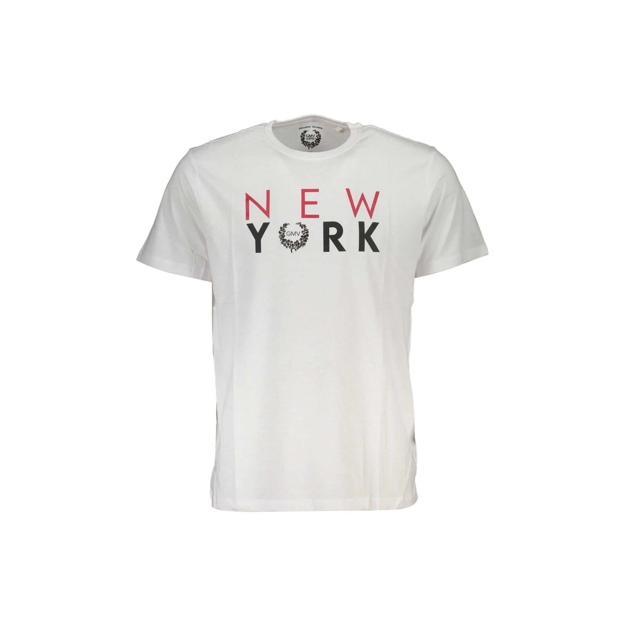 Gian Marco Venturi T-Shirt Maniche Corte Uomo Bianca Stampa Logo Bianco - foto prodotto