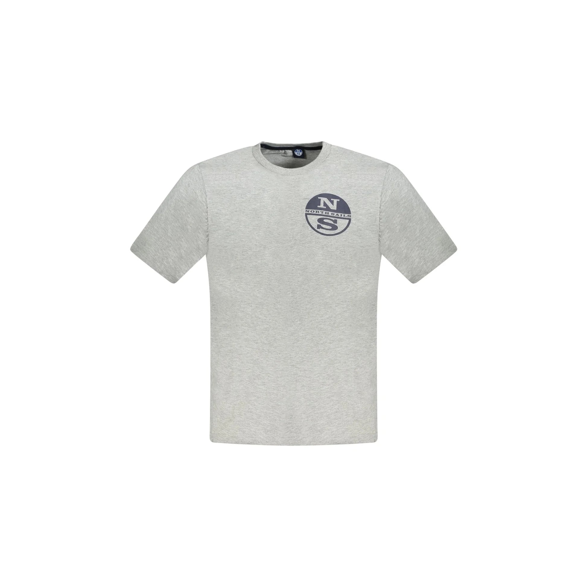 North Sails T-Shirt Maniche Corte Uomo Grigia Stampa Logo Grigio - foto prodotto