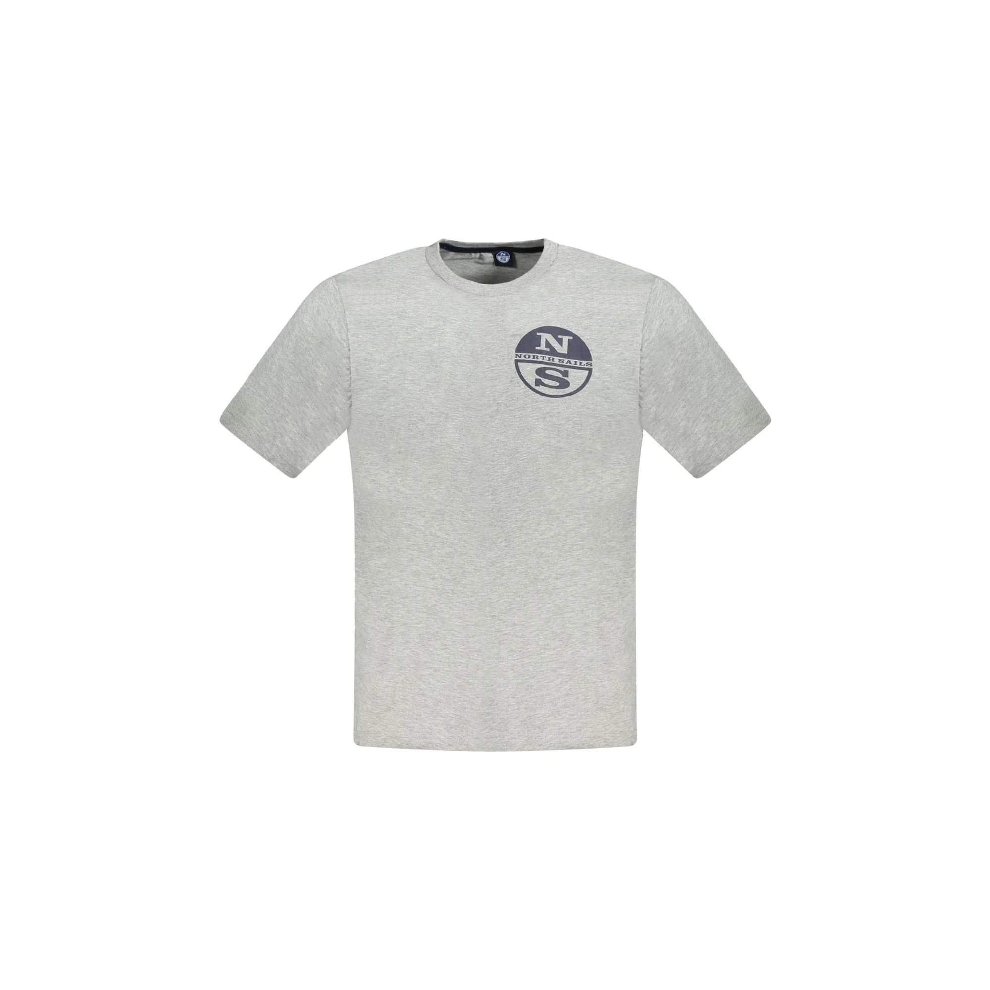 North Sails T-Shirt Maniche Corte Uomo Grigia Stampa Logo Grigio - foto prodotto
