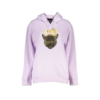Cavalli Class Felpa Donna Viola con Cappuccio e Logo Felpe - foto prodotto