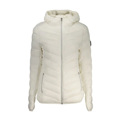Marina Yachting Giubbotto Donna Bianco Cappuccio Zip Logo
