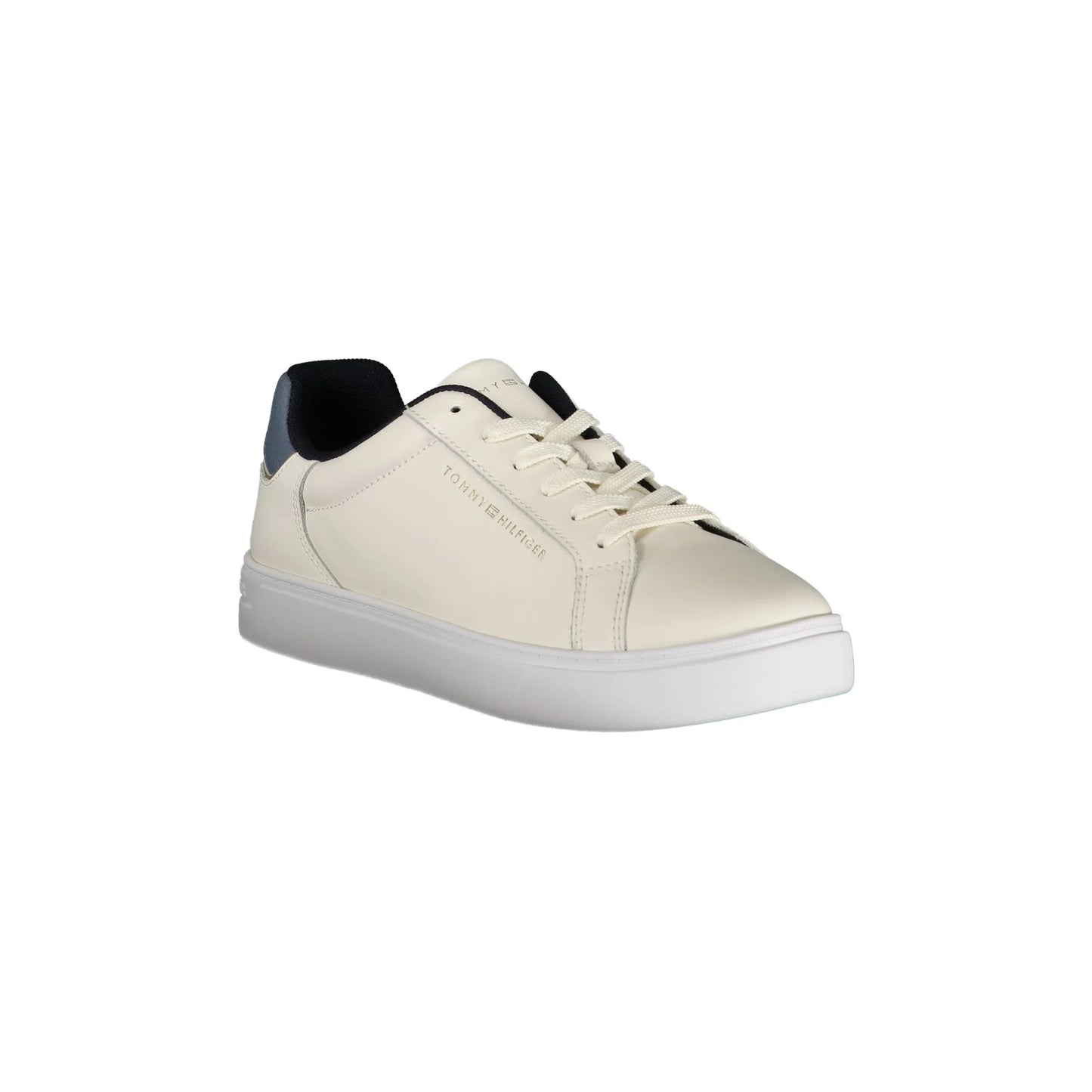 Tommy Hilfiger Calzatura Sportiva Donna Beige con Dettagli Blu Sneakers - vista 2