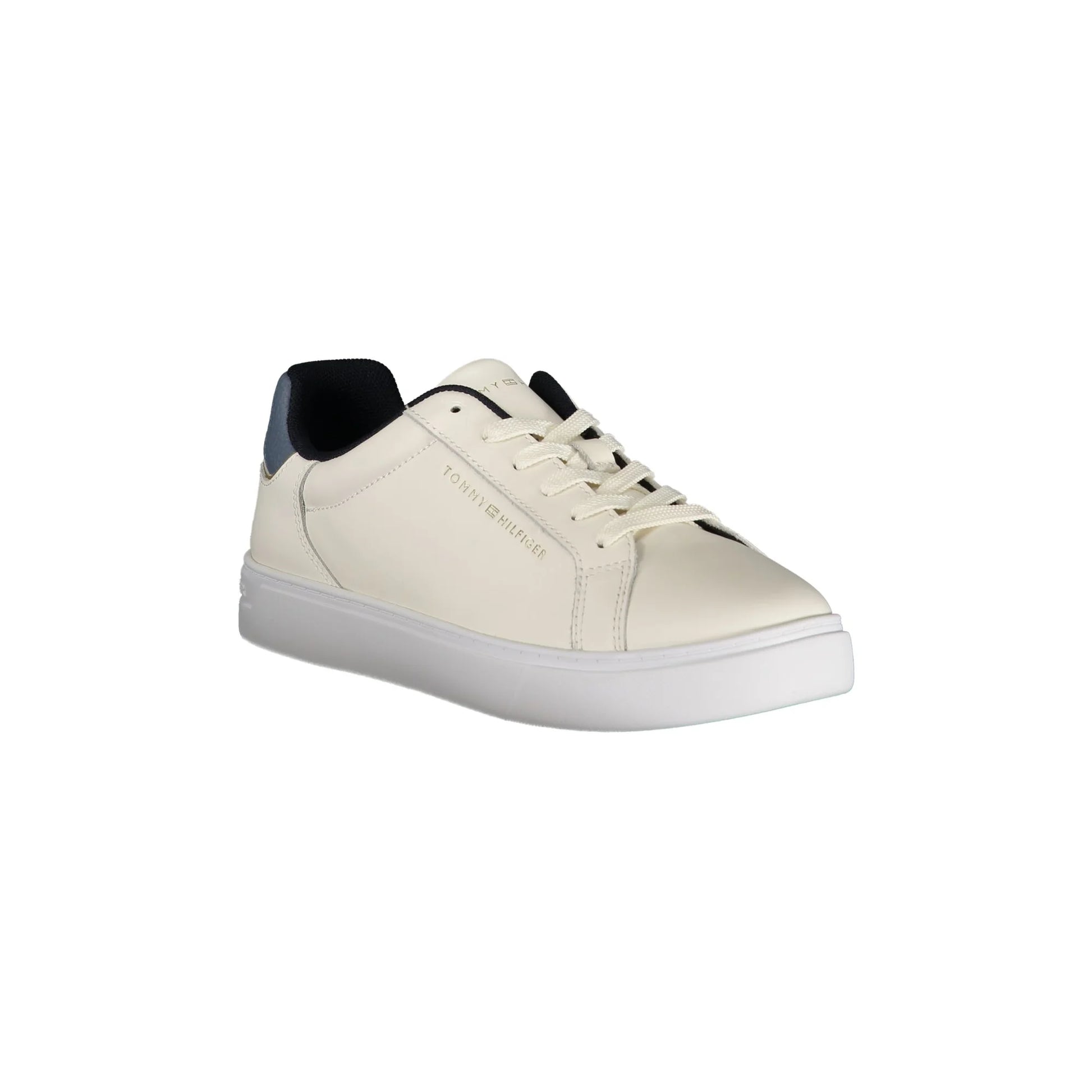 Tommy Hilfiger Calzatura Sportiva Donna Beige con Dettagli Blu Sneakers - vista 2
