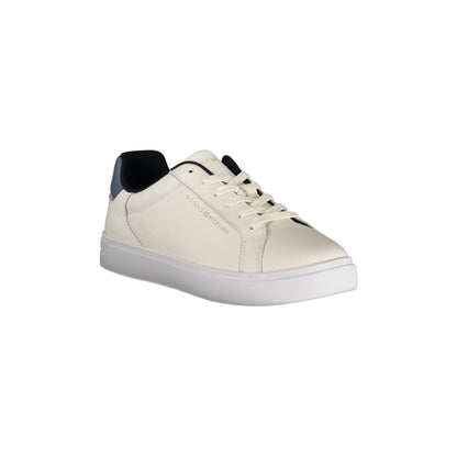Tommy Hilfiger Calzatura Sportiva Donna Beige con Dettagli Blu Sneakers - vista 2