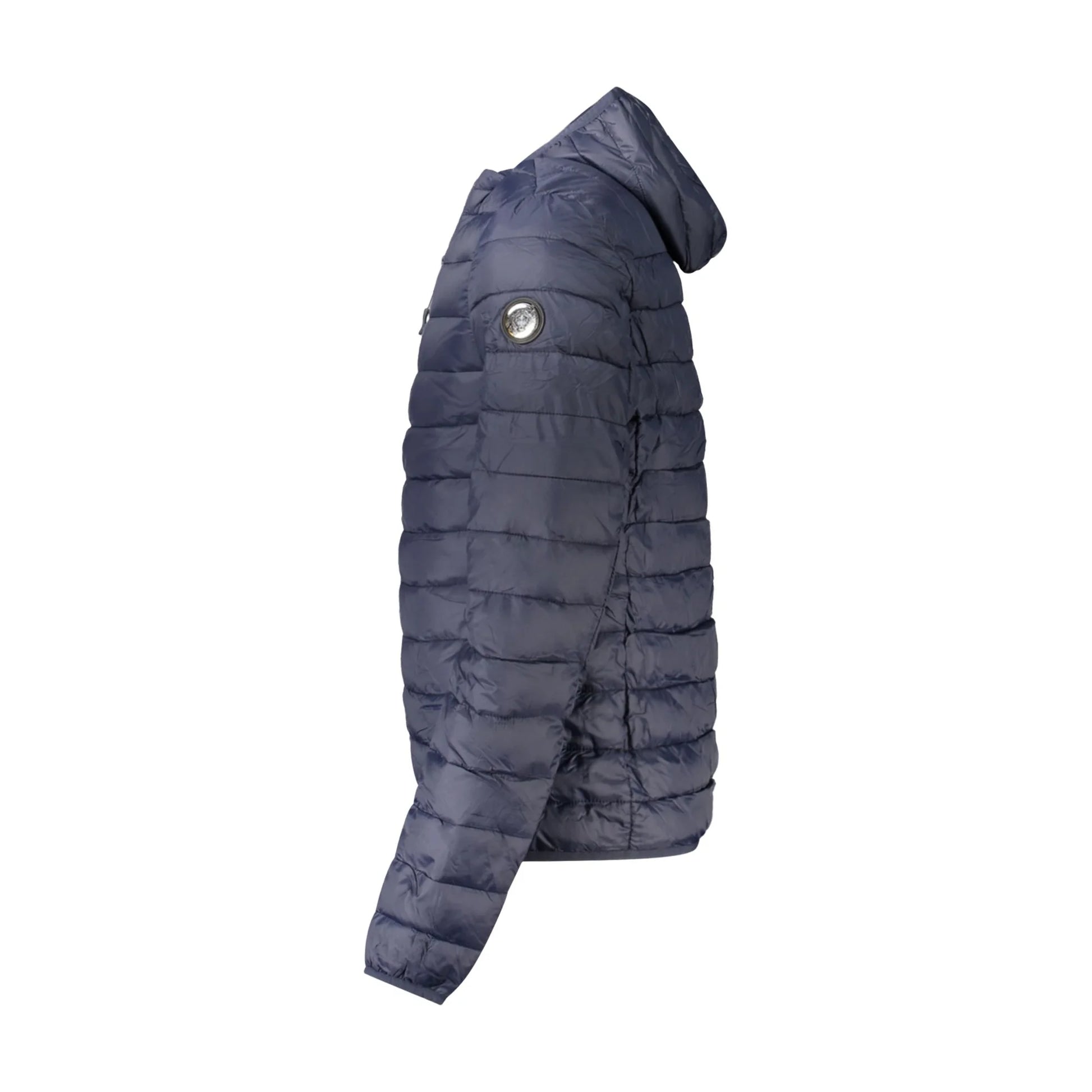 Cavalli Class Giubbotto Uomo Blu con Cappuccio Removibile Giubbotti e Giacche - vista 3