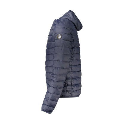 Cavalli Class Giubbotto Uomo Blu con Cappuccio Removibile Giubbotti e Giacche - vista 3