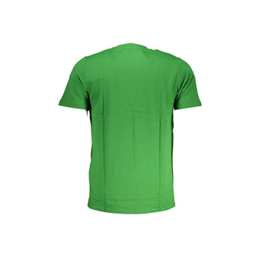 Cavalli Class T-Shirt Maniche Corte Uomo Verde Stampa Logo - vista 2