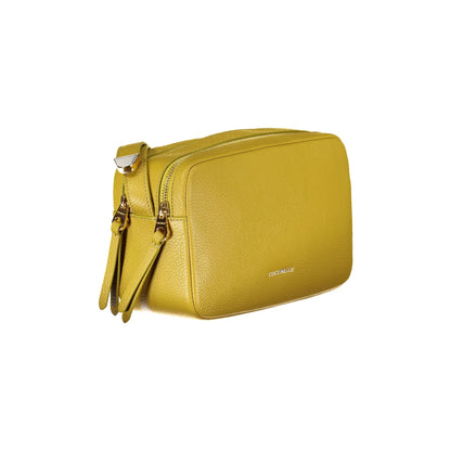 Coccinelle Borsa a Tracolla Pelle Donna Gialla Logo Borse giallo - vista 3