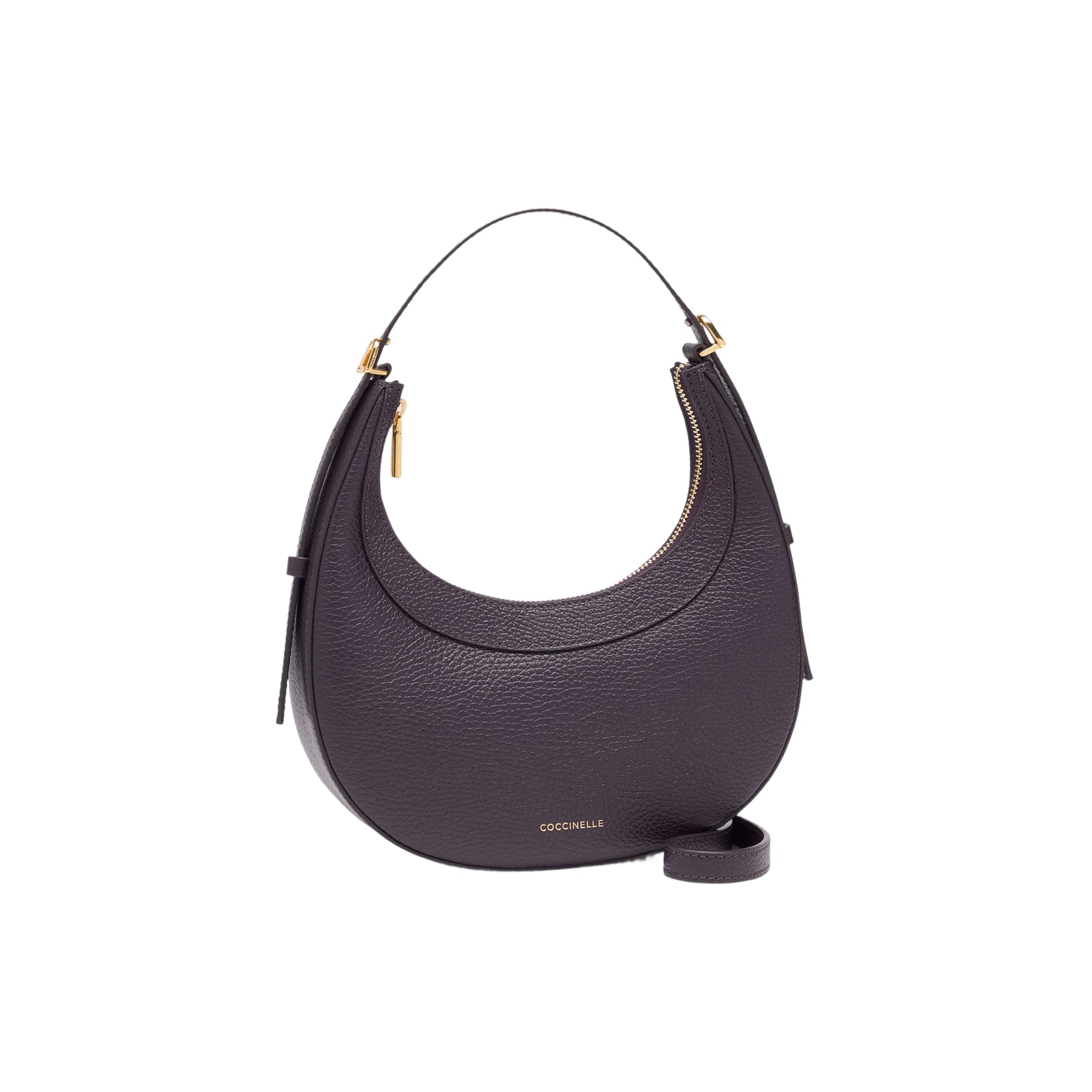 COCCINELLE Borsa Donna a Spalla e Tracolla Viola, In Vera Pelle, Whisper