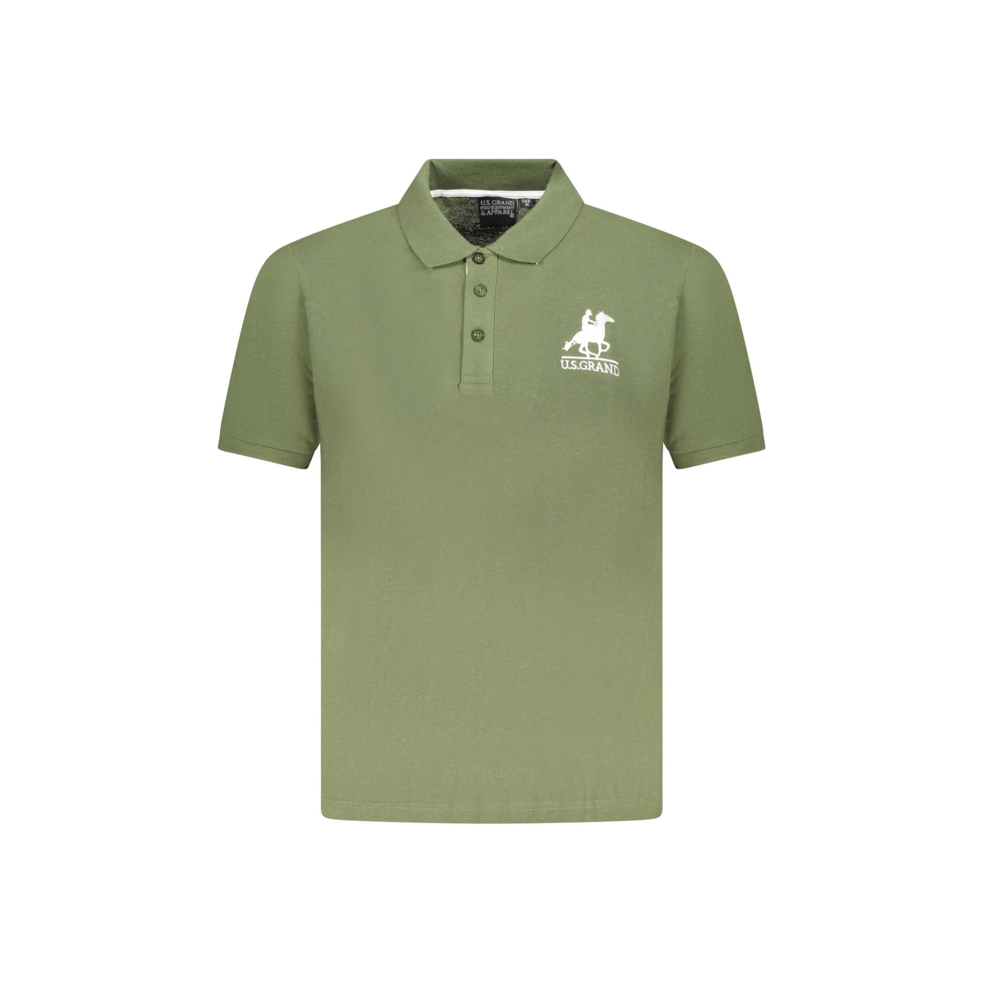 U.S. GRAND POLO POLO MANICHE CORTE UOMO VERDE