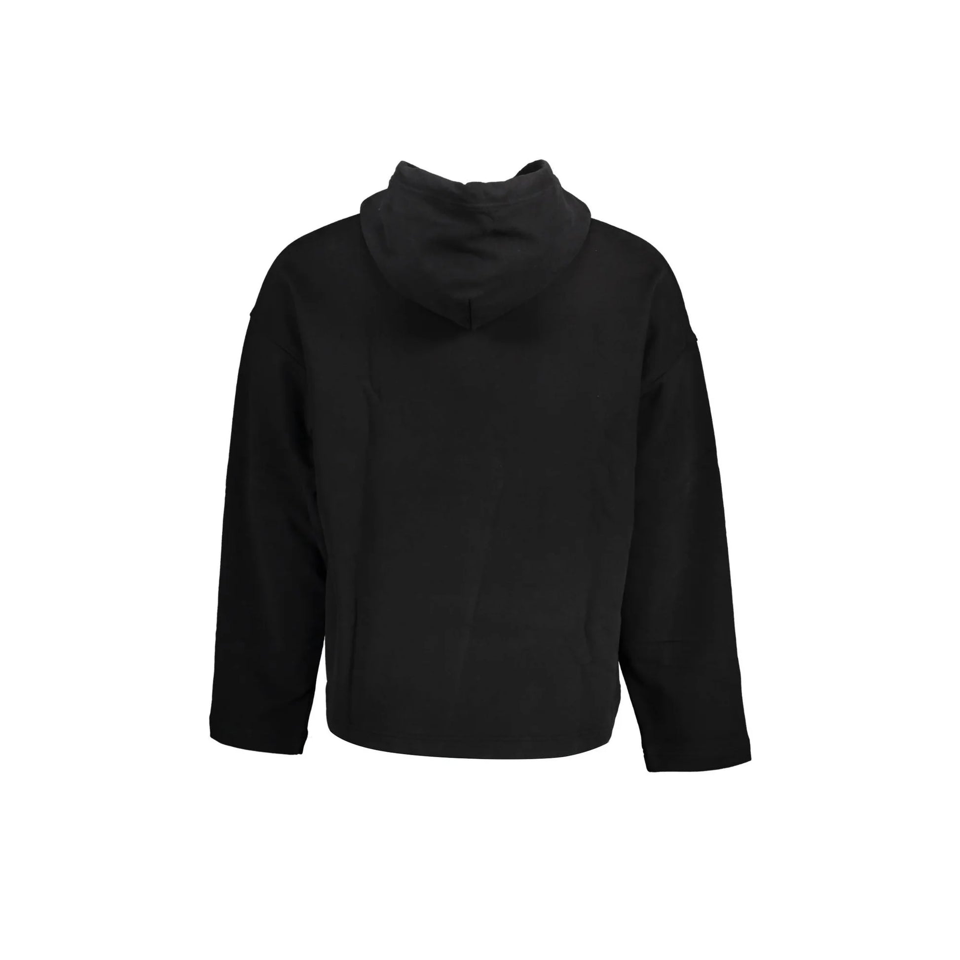 Calvin Klein Felpa Uomo Nera Cappuccio Tascone Applicazione Logo Felpe nero - vista 2