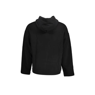 Calvin Klein Felpa Uomo Nera Cappuccio Tascone Applicazione Logo Felpe nero - vista 2