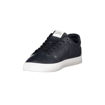 TOMMY HILFIGER Sneakers Uomo Blu con Lacci e Dettagli a Contrasto - vista 3