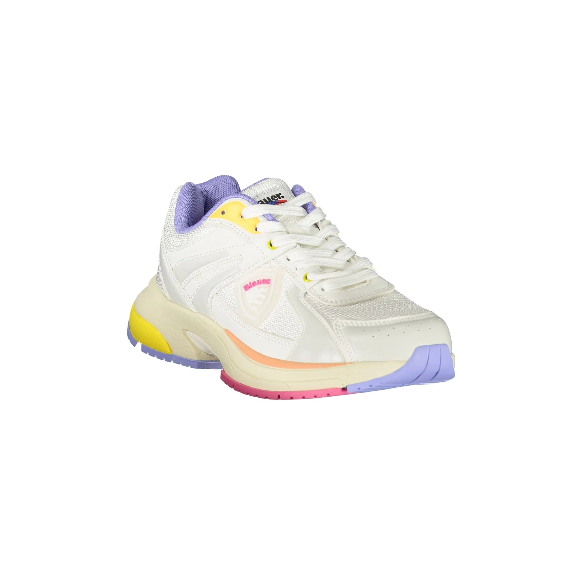 Blauer Sneakers donna bianco