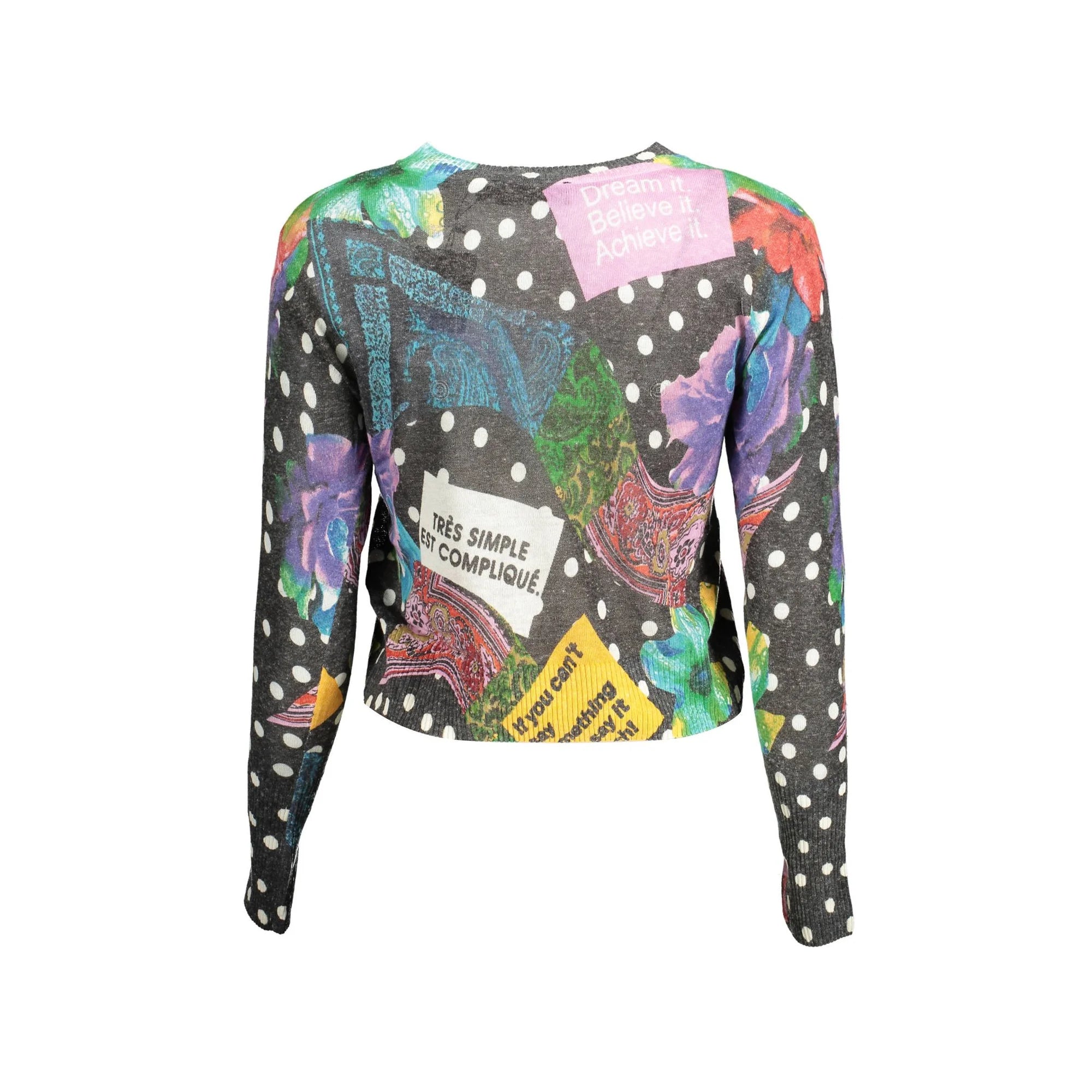 DESIGUAL MAGLIA DONNA NERO