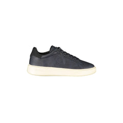 BLAUER Sneakers Uomo Blu con Lacci e Suola a Contrasto
